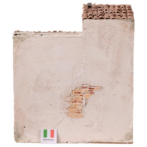Casa in stile popolare presepe 30x25x28 cm statuine da 12 cm 4