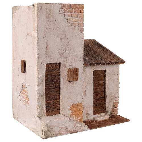 Casa presepe stile palestinese 30x25x20 cm per statuine 12 cm 3