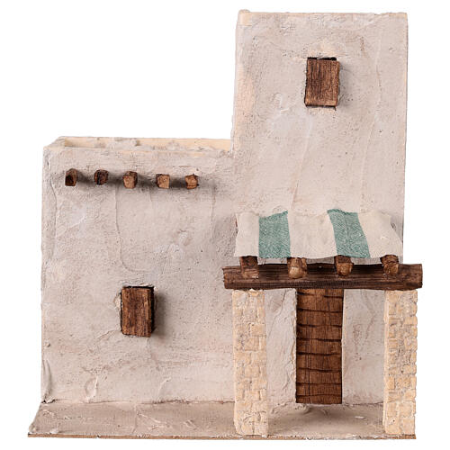 Abitazione stile palestinese 25x25x15 cm presepe 10 cm 1