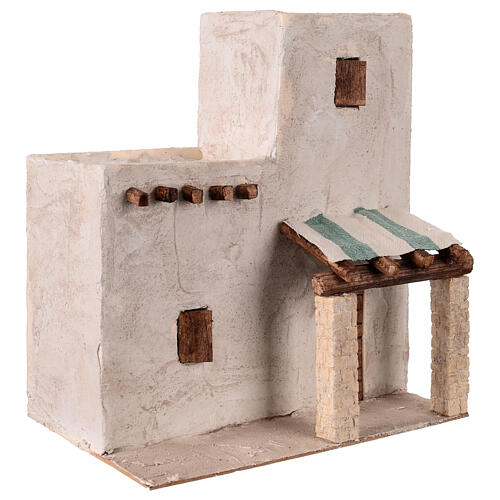 Abitazione stile palestinese 25x25x15 cm presepe 10 cm 3