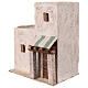 Maison style palestinien avec auvent 30x25x20 cm crèche 12 cm s2