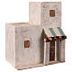 Casa stile palestinese pensilina 30x25x20 cm presepe 12 cm s3