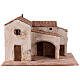 Rustic house for Nativity Scene of 10 cm, 25x45x35 cm s1