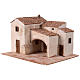 Rustic house for Nativity Scene of 10 cm, 25x45x35 cm s2