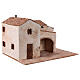 Rustic house for Nativity Scene of 10 cm, 25x45x35 cm s3