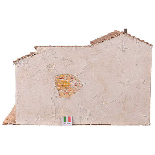 Rustic building, 30x50x40 cm, for 12 cm Nativity Scene 4