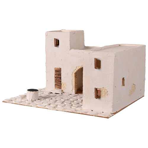 Borgo stile palestinese 25x45x35 cm presepe 10 cm 2