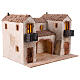 Scenografia con balconi 31x 45x35 cm presepe 10 cm s3