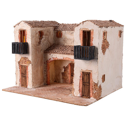 Classic setting for 12 cm Nativity Scene, 35x50x40 cm 2