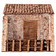 Brick stable for 10 cm Nativity Scene, 20x20x15 cm s1