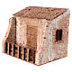 Brick stable for 10 cm Nativity Scene, 20x20x15 cm s2