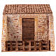 Stalla presepe 12 cm stile popolare 20x25x15 cm s1
