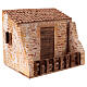 Stalla presepe 12 cm stile popolare 20x25x15 cm s3