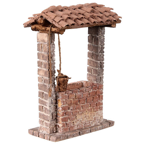 Pozzo ornamentale 15x10x5 cm presepe 10 cm 3