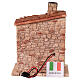 Forno con led effetto fuoco 15x10x8 cm per presepe 10 cm s4