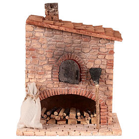 Four avec LED 15 cm pour crèche 12 cm