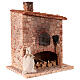 Forno con led 15 cm per presepe 12 cm s3