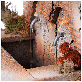 Doppelbrunnen mit Wasserfunktion, für 20-cm-Krippe – 25 × 25 × 20 cm