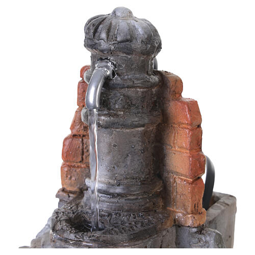 Fontaine gros bec crèche 14-16 cm résine 15x10x10 cm 2