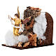 Anioł trzepocze skrzydłami, Moranduzzo – ruchoma figurka do szopki 13 cm, 15x10x15 cm s3