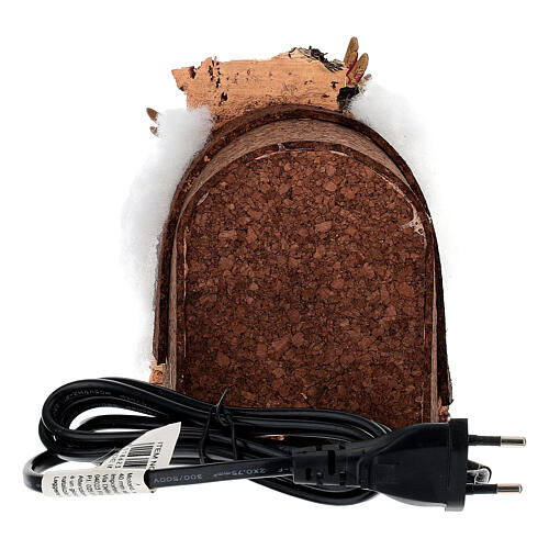 Angel flapping wings, 13 cm Moranduzzo animated nativity scene 15x10x15 cm 4