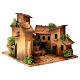 Alleyway Nativity Houses 3 cm Wood Cork, 10x15x15 cm s3