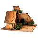 Piazza con case presepe 3 cm sughero dipinto 10x15x15 cm s3