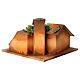 Piazza con case presepe 3 cm sughero dipinto 10x15x15 cm s4