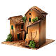 Vicoletto con arco presepe 3 cm legno sughero 15x15x15 cm s3