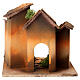 Vicoletto con arco presepe 3 cm legno sughero 15x15x15 cm s4