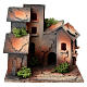 Piazza presepe 3 cm case rustiche 15x15x15 cm s1