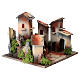 Piazzetta presepe 3 cm case miniatura 12x15x15 cm s3