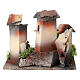 Nativity Square with 3 cm Miniature Houses 12x15x15 cm s4