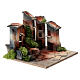 Piazzetta presepe 3 cm con scale sughero 12x15x15 cm s2