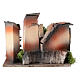 Piazzetta presepe 3 cm con scale sughero 12x15x15 cm s4