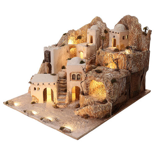 Palestinian Village 14 cm Module 1, Neapolitan Nativity Scene, 80x95x120 cm 4