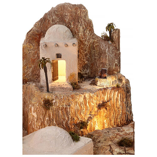 Palestinian Village 14 cm Module 1, Neapolitan Nativity Scene, 80x95x120 cm 11