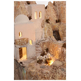 Palestinian village for 14 cm Neapolitan Nativity Scene, unit 2, 95x95x120 cm