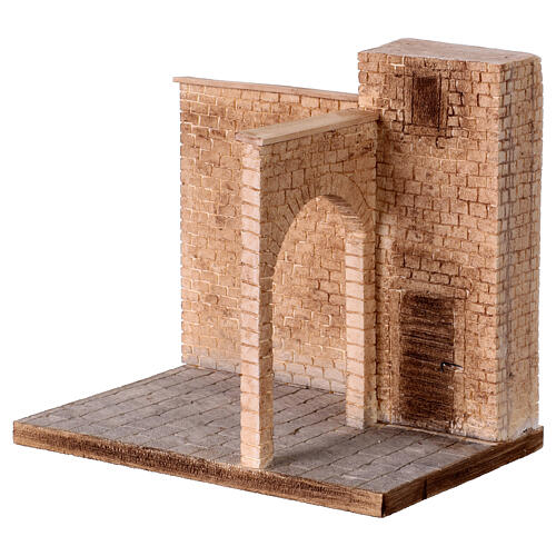 Ambientazione 35x25x32 cm Entrata di Gesù a Gerusalemme Presepe 8-10 cm  2