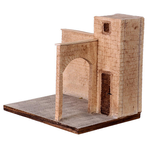 Entrée à Jérusalem 40x30x35 cm crèche de Pâques 12-14 cm 2