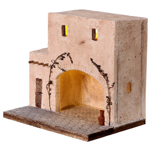 Last Supper, illuminated setting of 35x25x32 cm for 8-10 cm Easter Creche 2