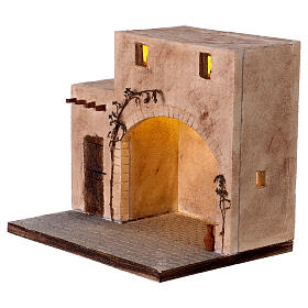 Cena iluminada Última Ceia 40x30x35 Presépio Pascal 12-14 cm