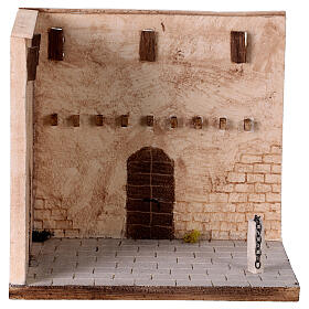 Scena Flagellazione 35x25x32 cm Presepe Pasquale 8-10 cm