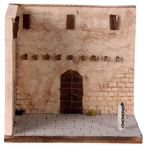 Scena Flagellazione 35x25x32 cm Presepe Pasquale 8-10 cm 1