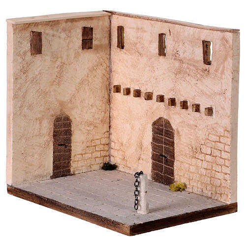 Scena Flagellazione 35x25x32 cm Presepe Pasquale 8-10 cm 2