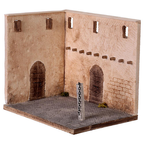 Geißelungsszene Christi 40x30x35 cm Osterkrippe 12-14 cm 2