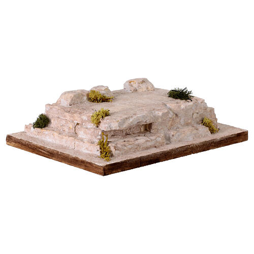 Ambientazione 35x25x8 cm Crocifissione di Gesù Presepe Pasquale 8-10 cm 3