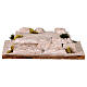 Ambientazione 35x25x8 cm Crocifissione di Gesù Presepe Pasquale 8-10 cm s1