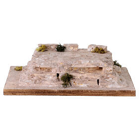Scena 40x30x13 cm Crocifissione di Gesù Presepe Pasquale 12-14 cm