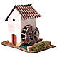 Mulino ad acqua senza movimento 15x10x10 cm presepe 8-10 cm s3